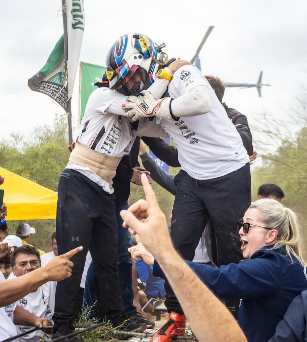 Gustavo Saba conquistó por primera vez el Transchaco Rally. Foto: @sabacompeticiones