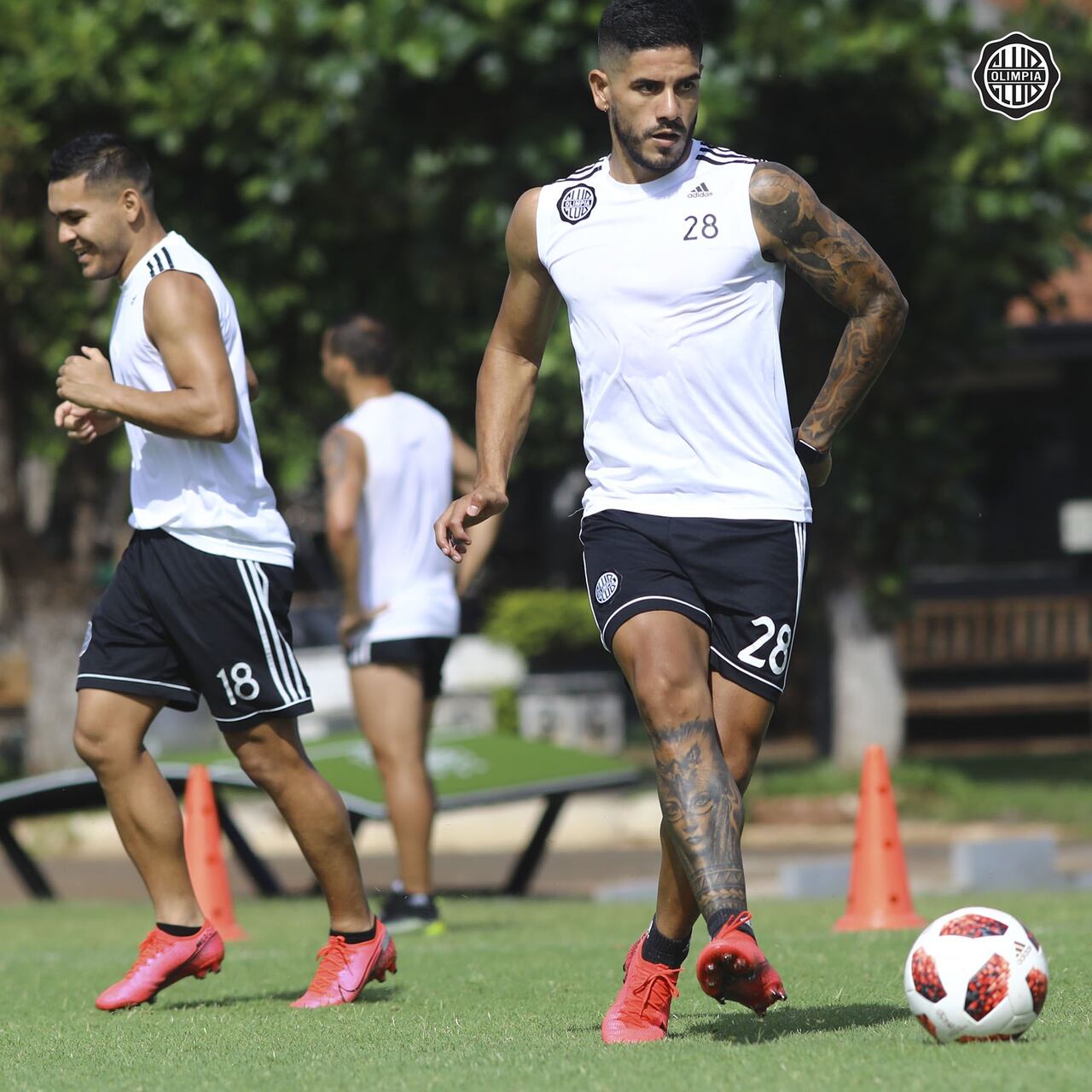 Olimpia ajusta detalles para el clásico. Foto: Club Olimpia (Twitter)