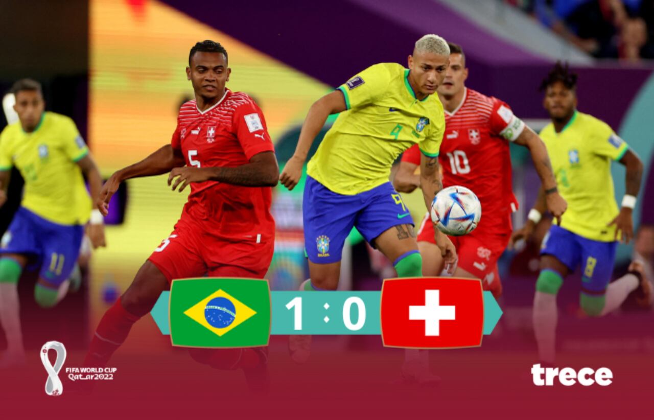 Mundial: Brasil sella su clasificación a octavos tras derrotar a Suiza. Foto: Gentileza