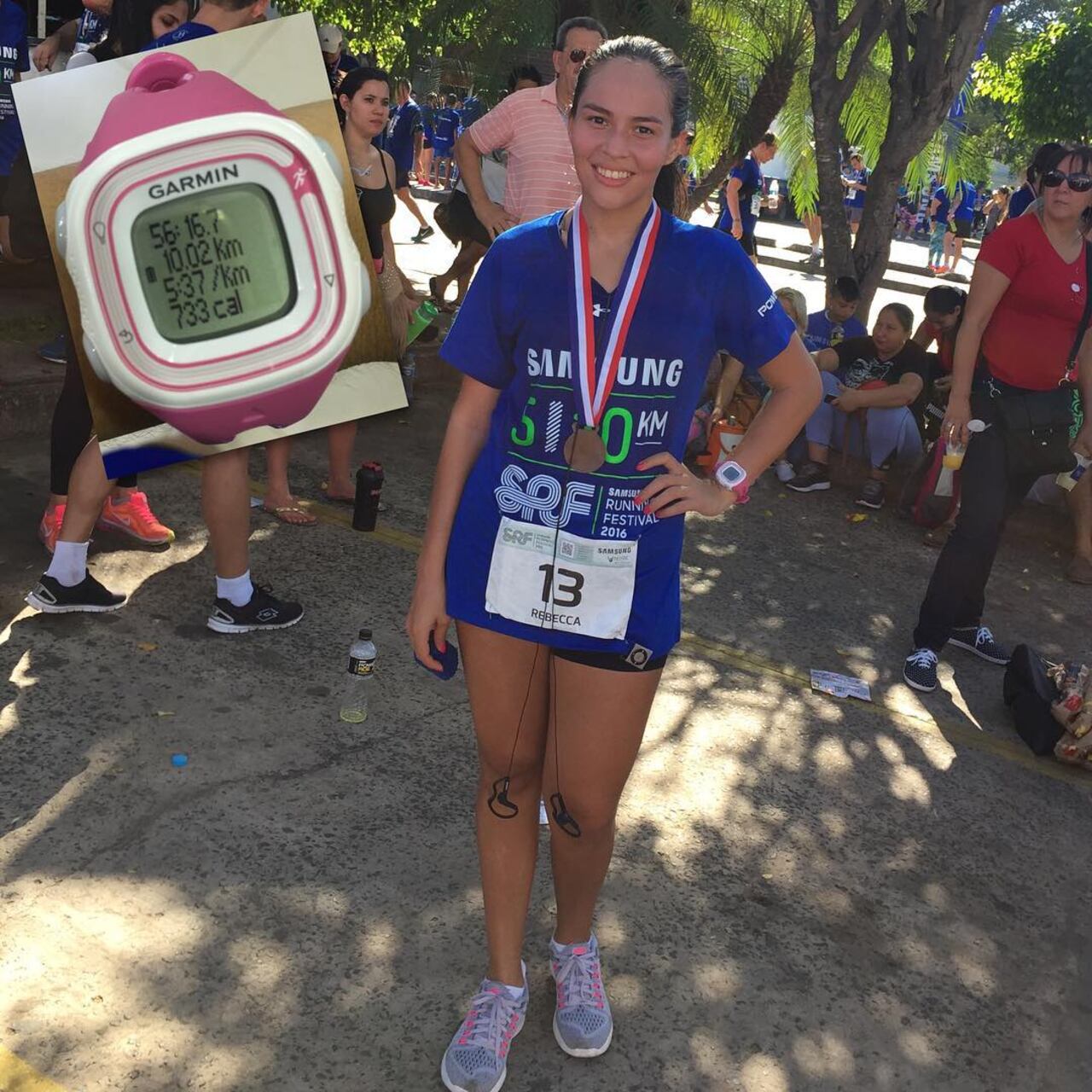 Rebecca Núñez, ganadora de la Copa Nacional de Maratón de la FPA. Foto: gentileza.