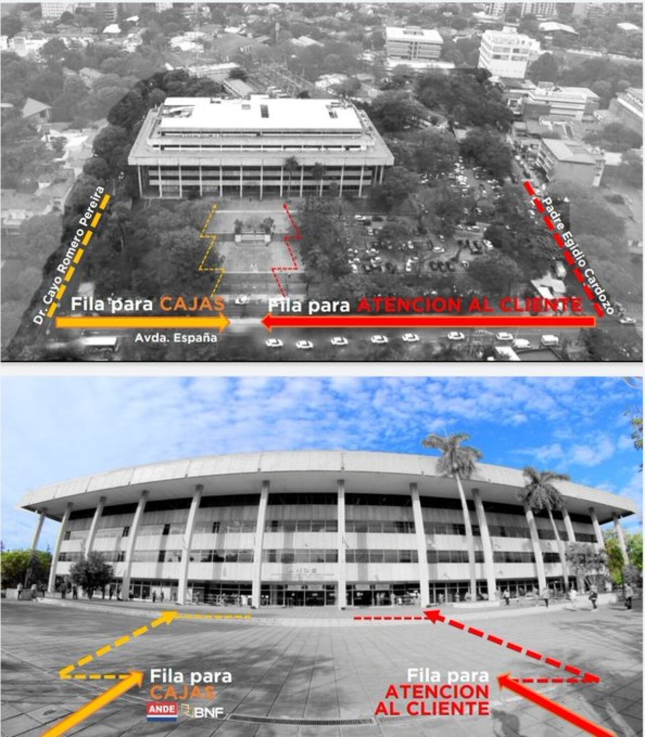 Así será el ingreso a la sede central. Imagen: Ande