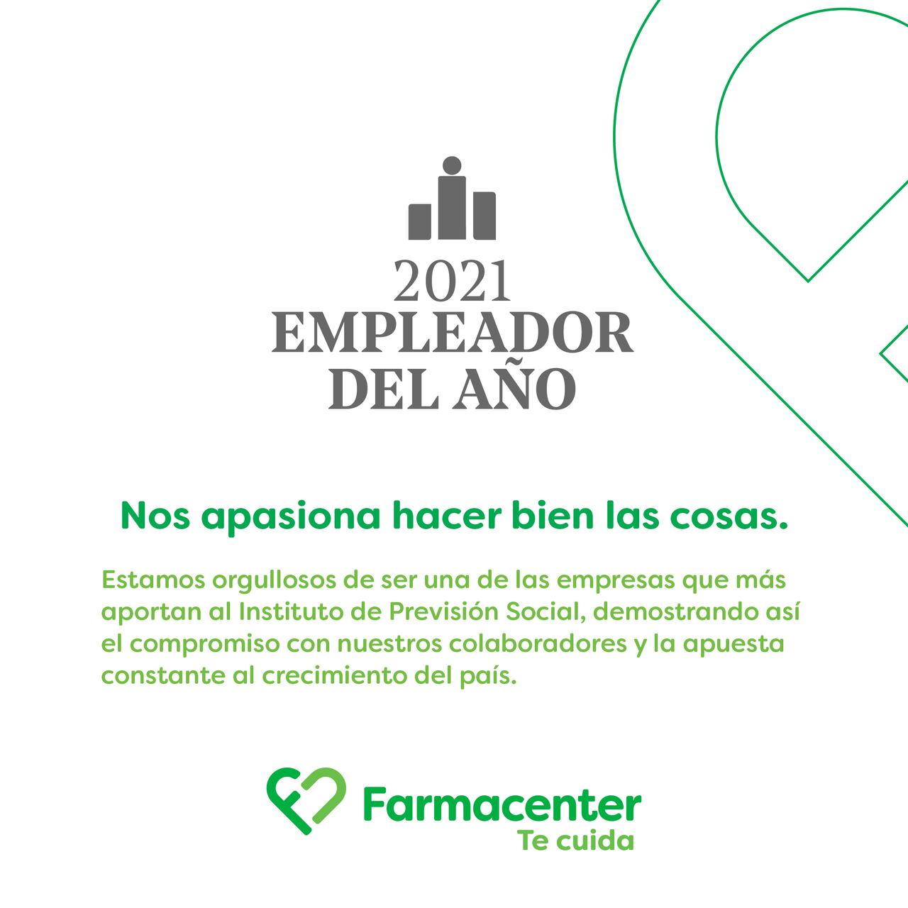 Farmacenter recibe el reconocimiento como Empleador del Año 2021. Fuente: Gentileza.