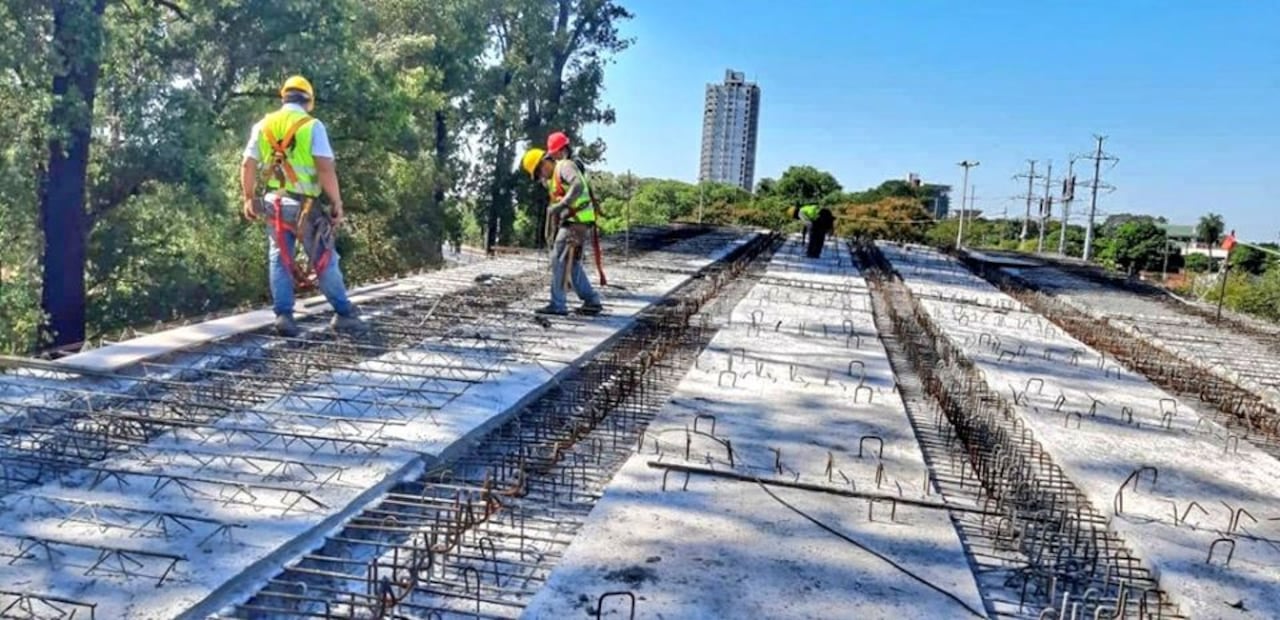 Gracias al poco tránsito las obras avanzan más rápido. Foto: MOPC