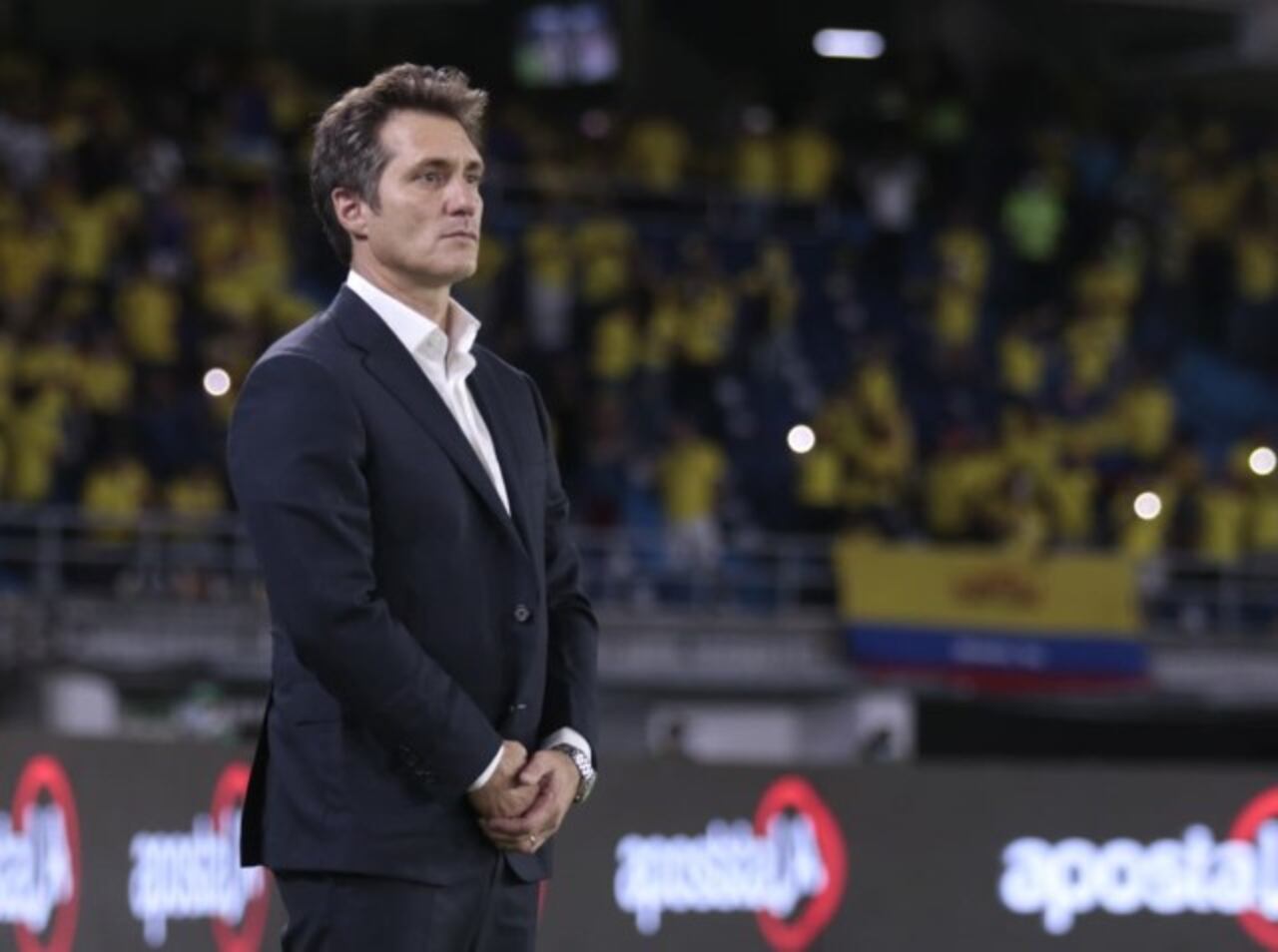 Guillermo Barros Schelotto, DT de la Albirroja. Foto: APF.