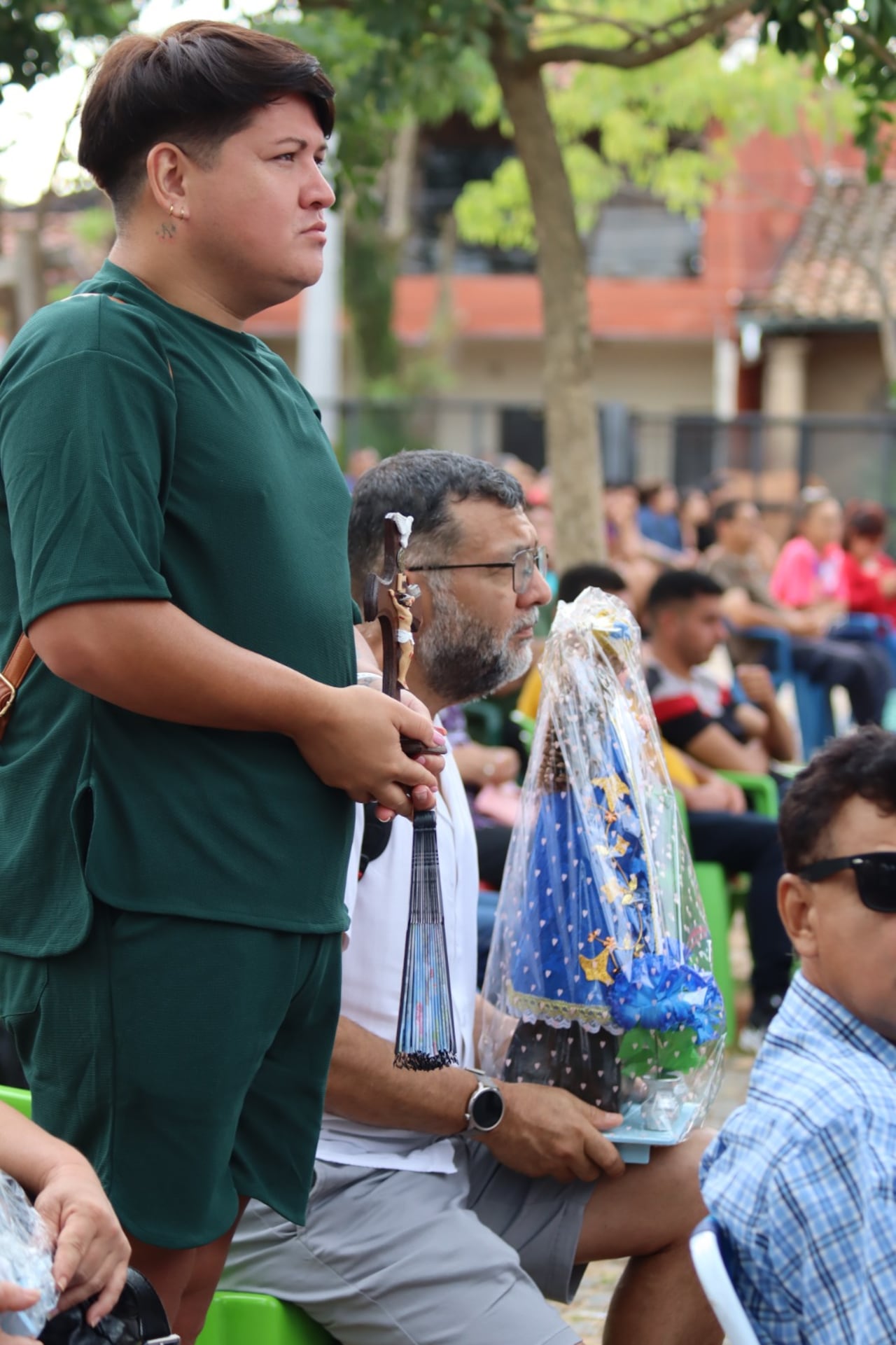 El monseñor invitó a la comunidad a unirse en el cuidado de la naturaleza. Foto: Gentileza