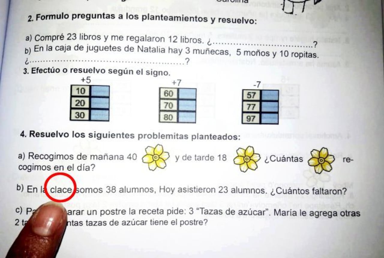 Varios errores de este tipo fueron encontrados en los libros Mapara. Foto: Gentileza