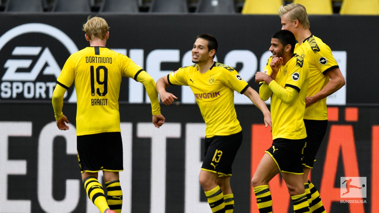 Borussia Dortmund vs. Schalke fue el primer encuentro que dio inicio a la Bundesliga tras más de dos meses de inactividad. Foto: @Bundesliga_EN