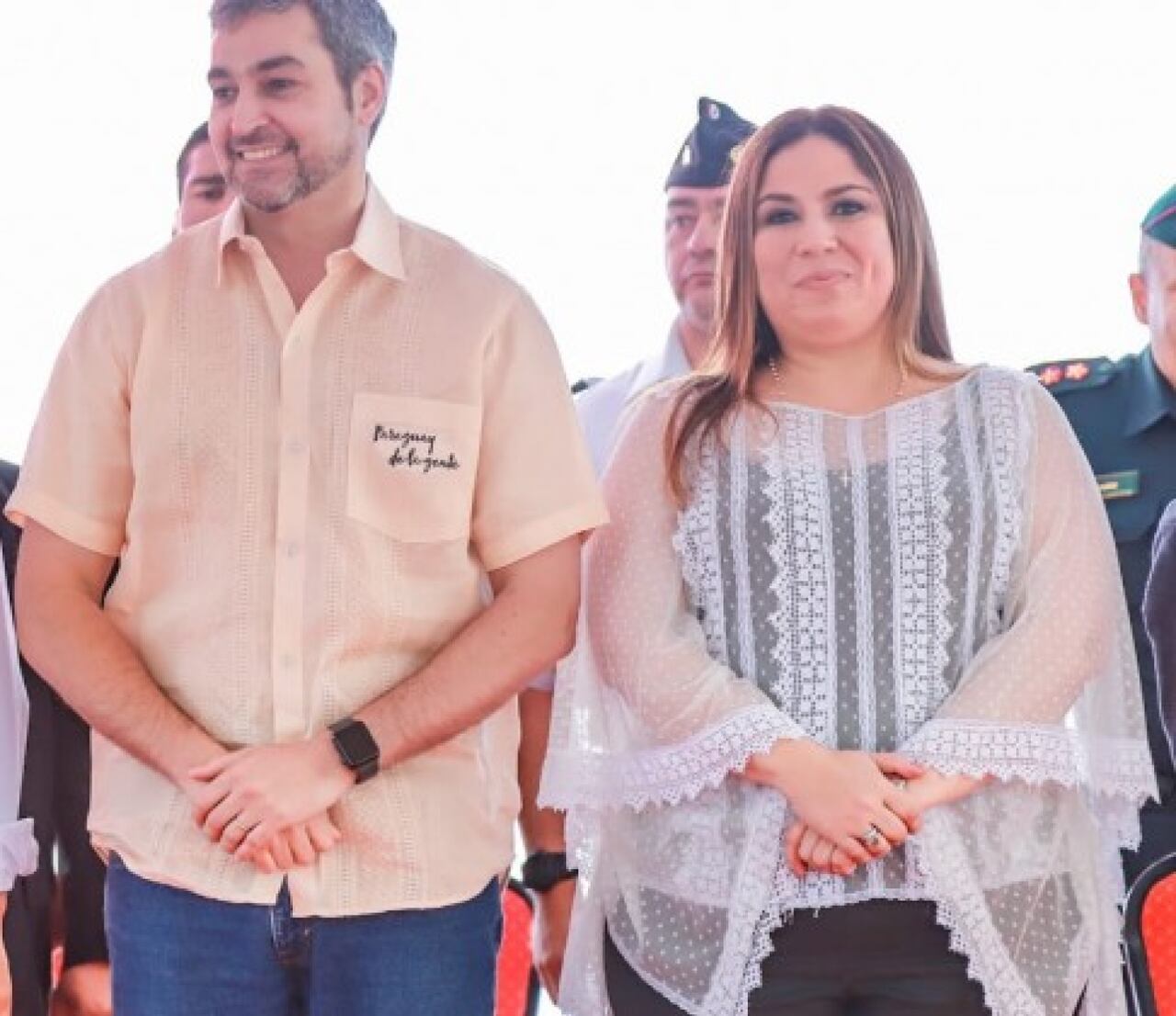 Mario Abdo y Patricia Samudio. Foto: Gentileza.