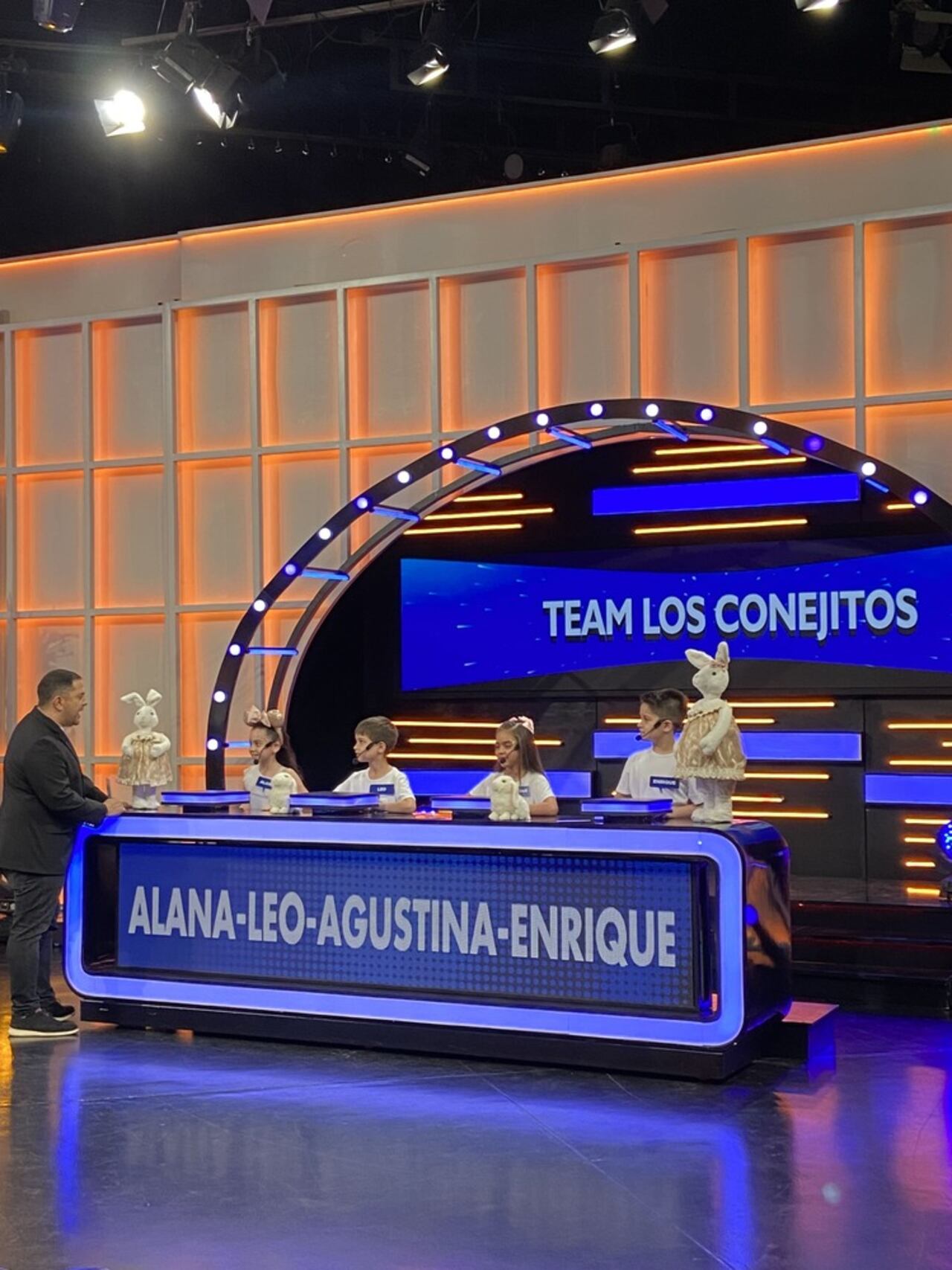 Team Los Conejitos", integrado por Alana, Leo, Agustina y Enrique. Foto: Gentileza