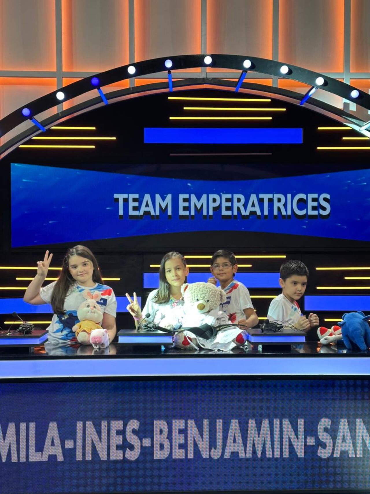 “Team Omar's”, integrado por Camila, Inés, Benjamín y Santiago. Foto: El Trece