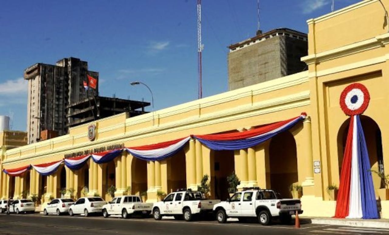 Fachada de la Comandancia de la Policía Nacional. Foto: Agencia Ip.