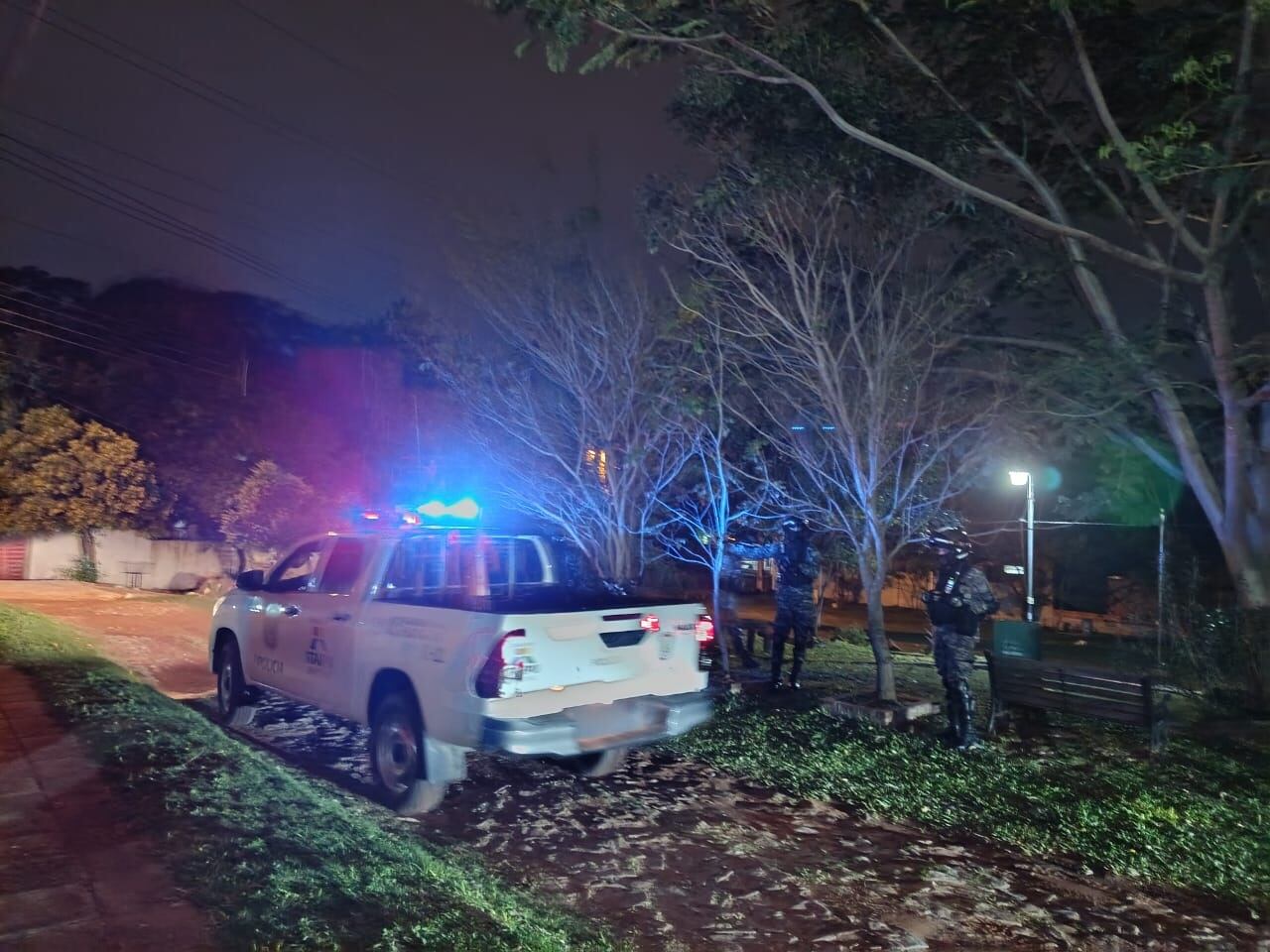 La Policía intervino en el hecho. Foto: Gentileza