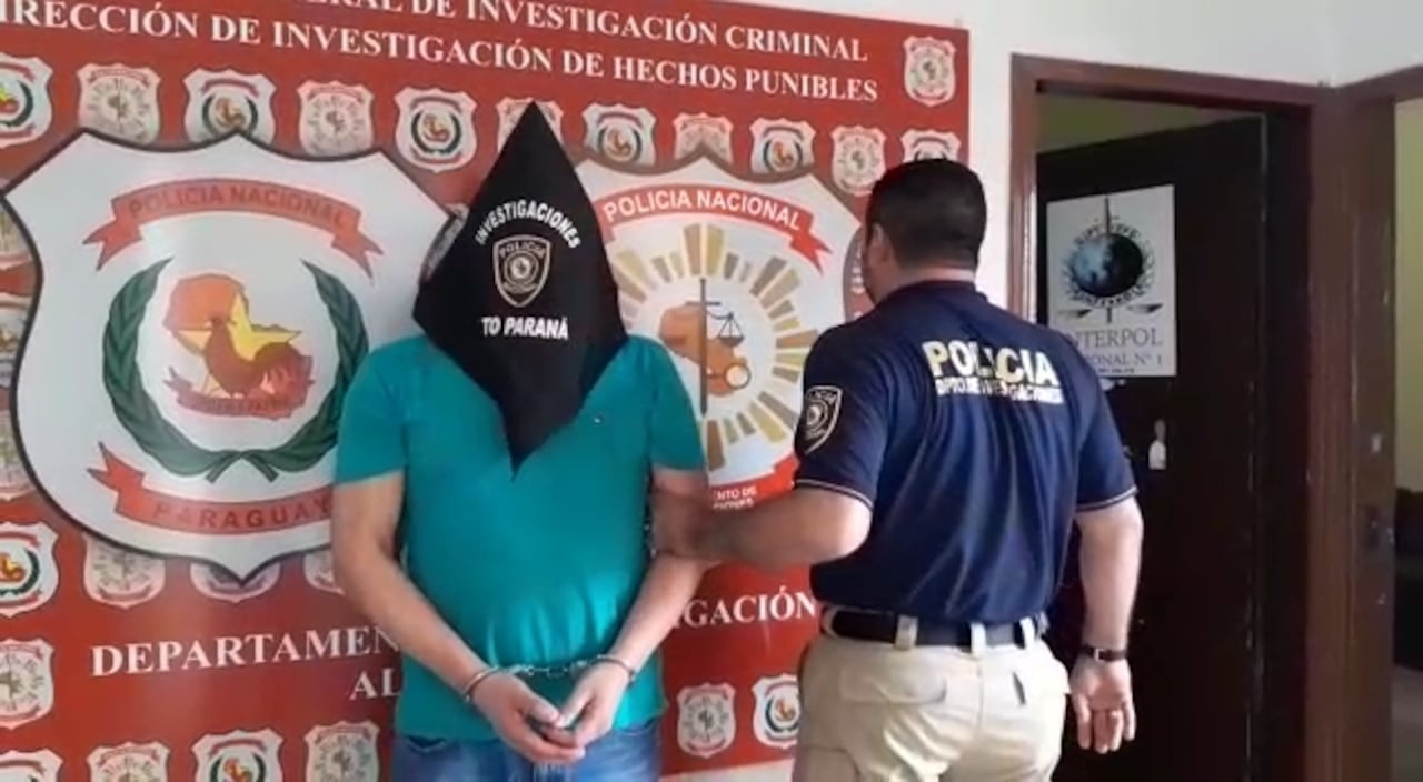 Luis Alberto Dávalos era buscado por la justicia paraguaya desde el 2011. Foto: Captura de pantalla / Video: Carlos Sánchez, corresponsal de la zona del Grupo JBB.