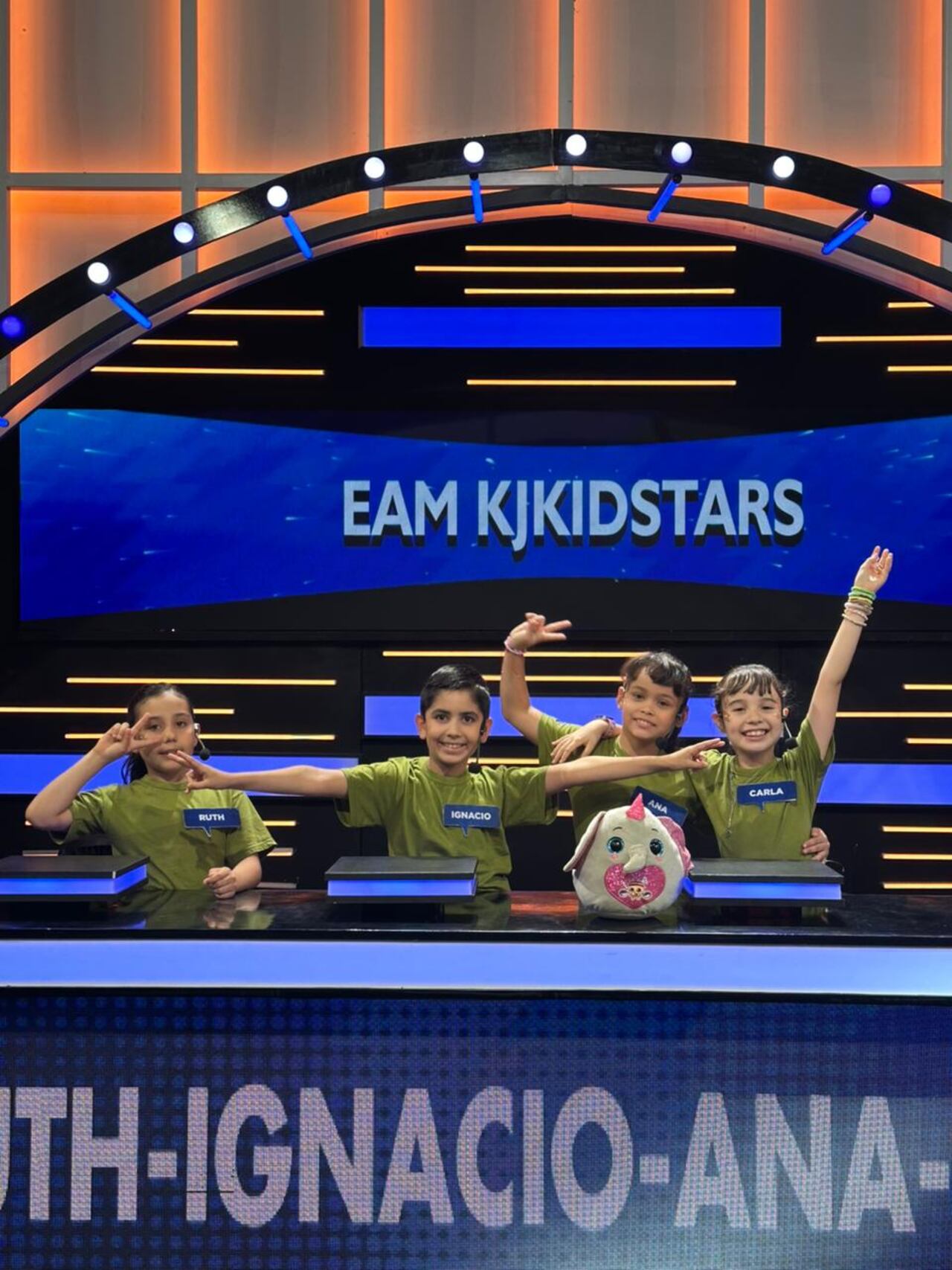 Team Kjkdistars, conformado por Carla, Ana, Ignacio y Ruth. Foto: El Trece
