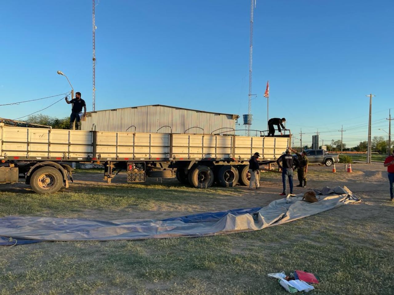 Decomisan tanques con precursores químicos en el Chaco. Foto Ministerio Público