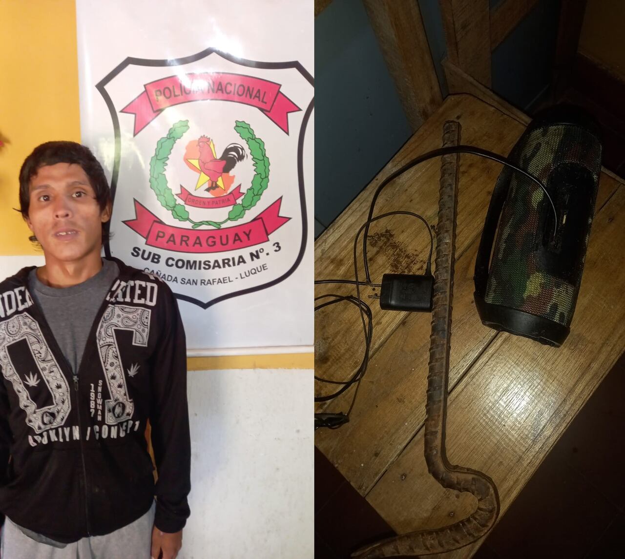 El detenido tenía arresto domiciliario. Foto: Policía Nacional.