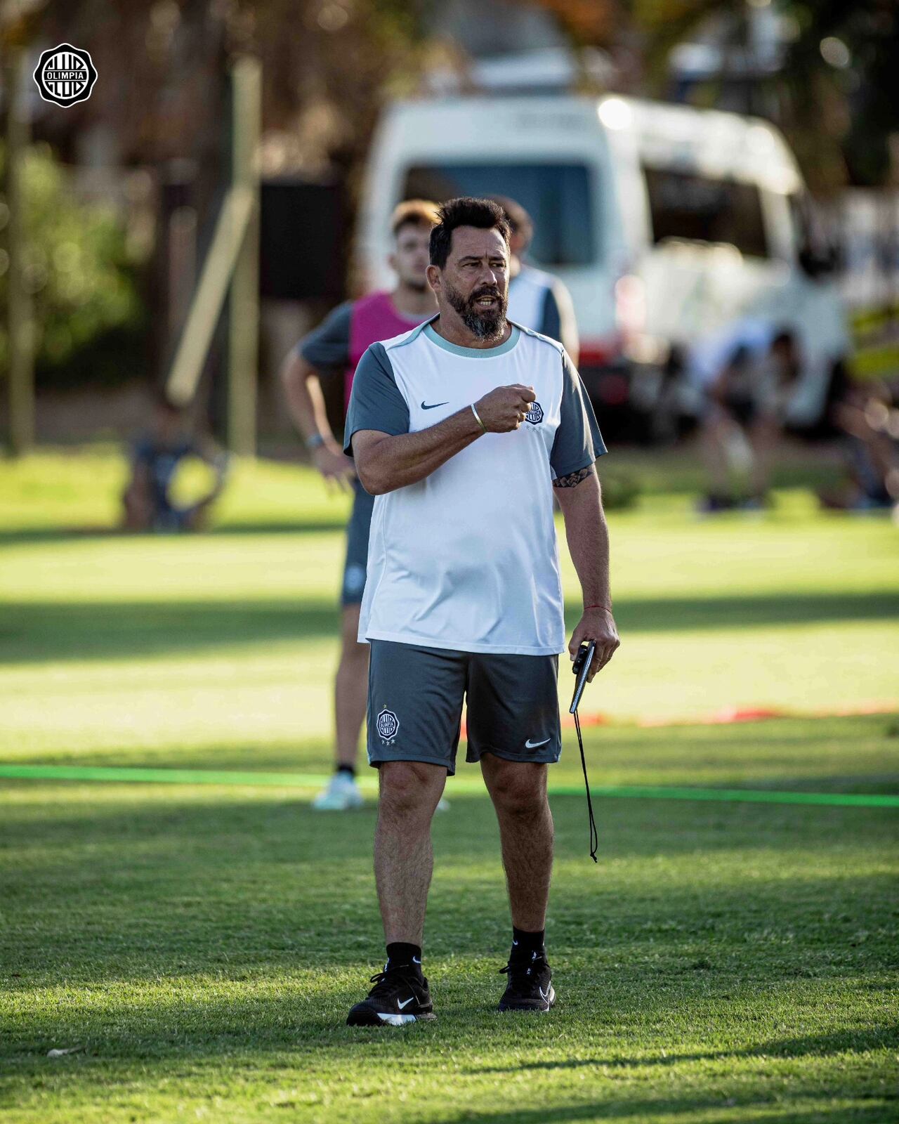Pablo “Vitamina” Sánchez, entrenador. Foto: Olimpia