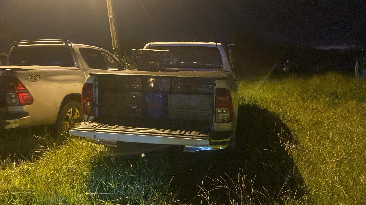 El grupo criminal intentó evadir el control de las fuerzas de seguridad, dando lugar a un enfrentamiento a tiros. Foto: Gentileza