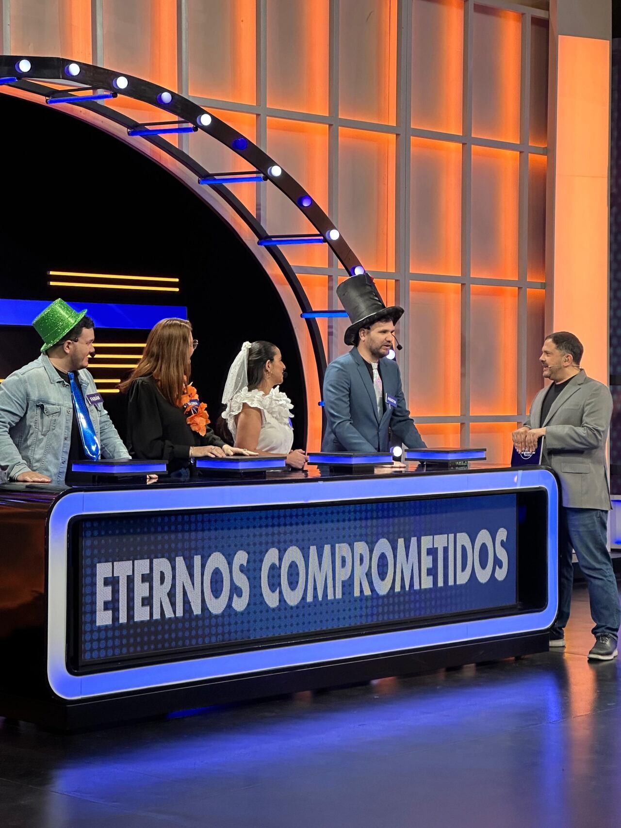 El programa cerró con un duelo espectacular entre dos parejas de novios. Foto: gentileza