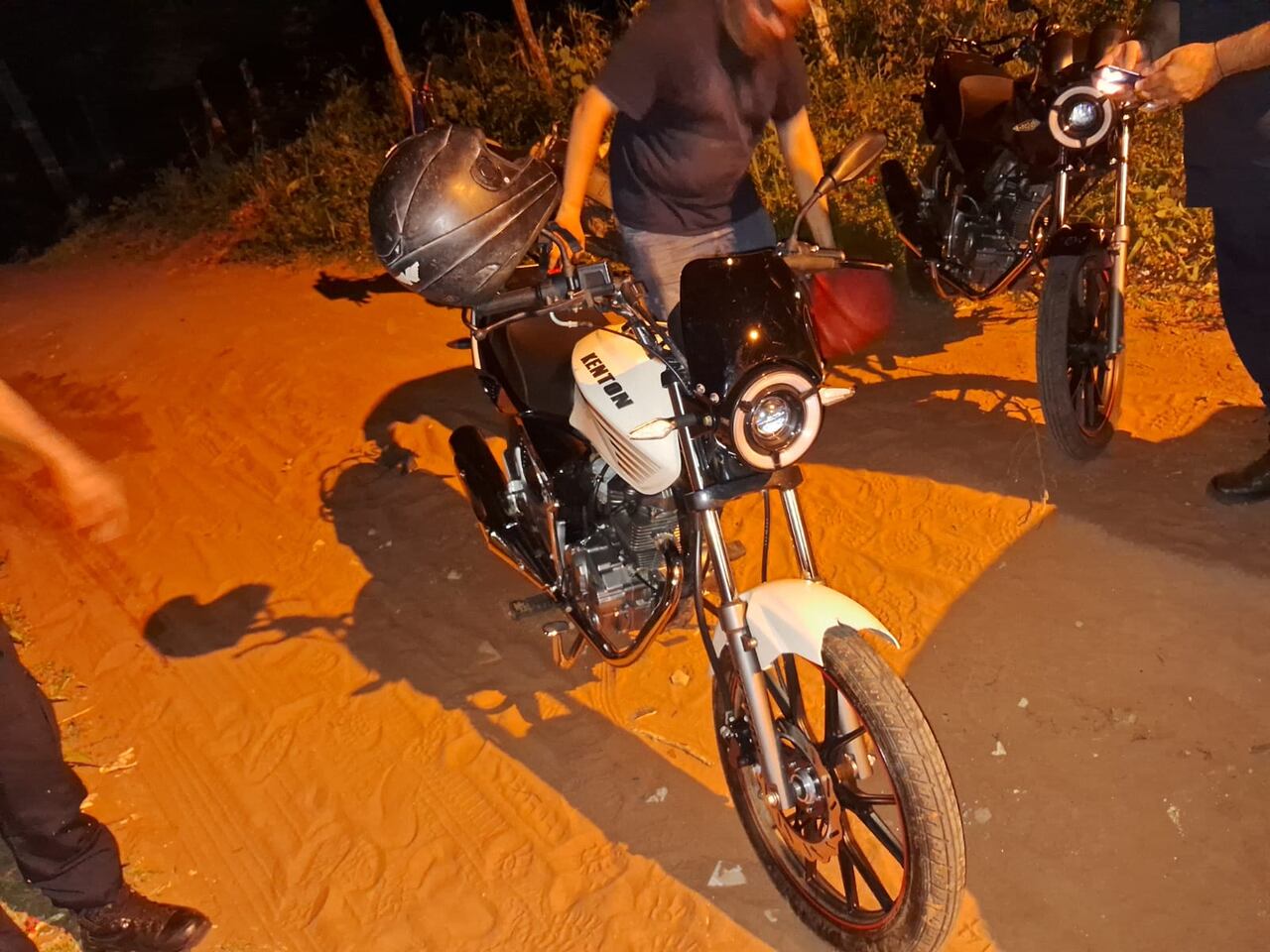 La moto recuperada. Foto: Gentileza.
