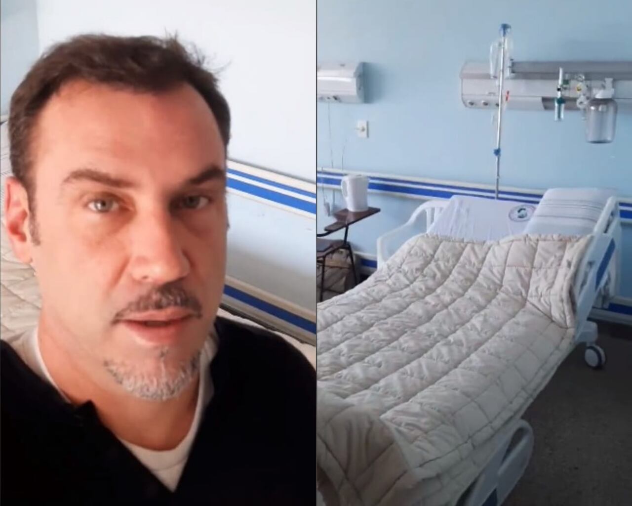 Carlos Bourgeois, paciente con Covid-19, destacando atención en el IPS de CDE. Foto: Captura de pantalla