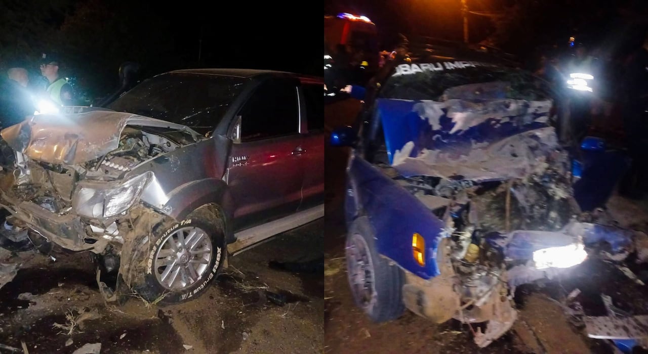 Accidente en Paraguarí deja un fallecido y varios heridos. Foto: Redes