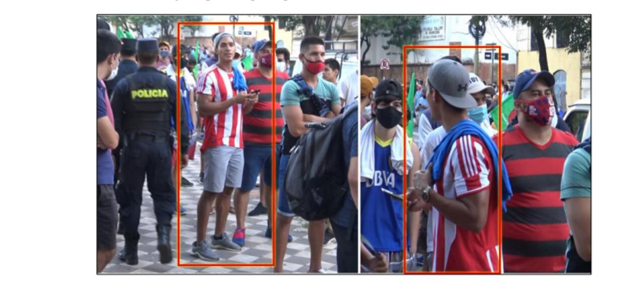 Barras de Cerro serían los que protagonizaron actos vandálicos durante protesta. Foto: Captura de pantalla Policía Nacional