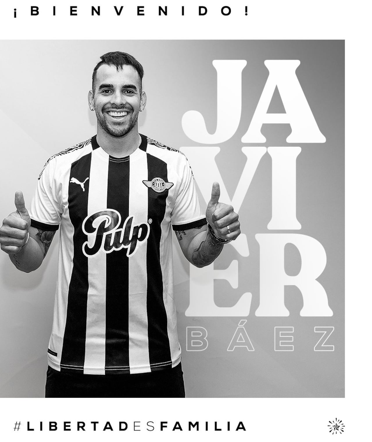 Javier Báez fue confirmado como nuevo jugador del Club Libertad. Foto: @Libertad_guma